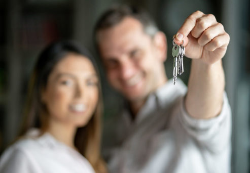 couple holding keys
